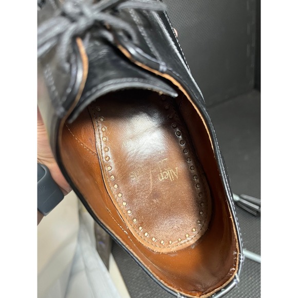 Allen Edmonds Montgomery Black Leather Split Toe Derby Shoes Old Money 11 E Wide main image 2
